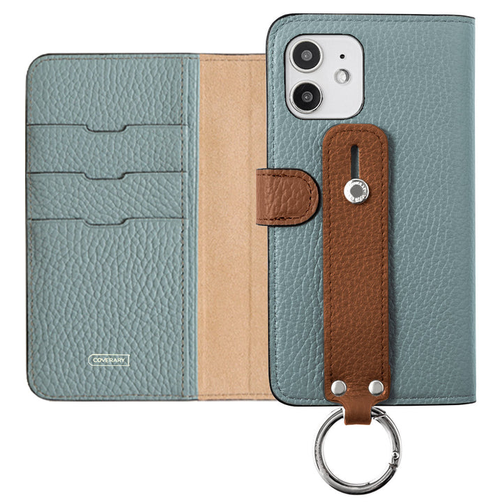 Ceinture bicolore en cuir italien grainé 32 couleurs véritable cuir avec poignée, étui portefeuille (avec ceinture) pour la série Xperia