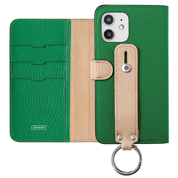 Ceinture bicolore en cuir italien grainé 32 couleurs véritable cuir avec poignée, étui portefeuille (avec ceinture) pour la série Xperia