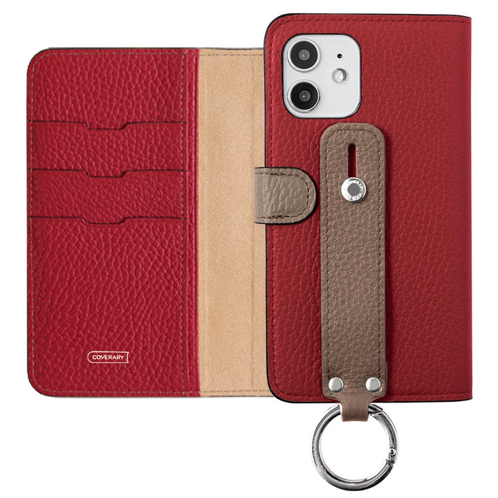 Ceinture bicolore en cuir italien grainé 32 couleurs véritable cuir avec poignée, étui portefeuille (avec ceinture) pour la série Xperia