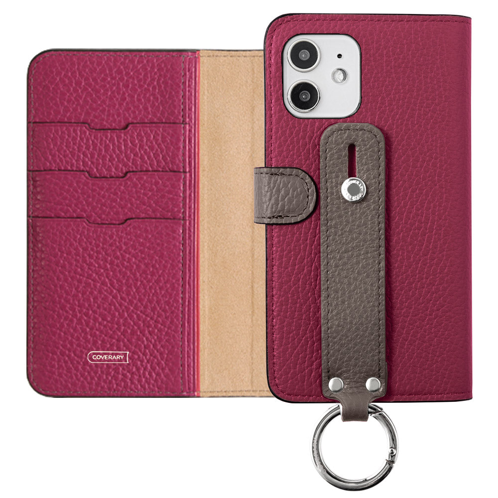 Ceinture bicolore en cuir italien grainé 32 couleurs véritable cuir avec poignée, étui portefeuille (avec ceinture) pour la série Xperia