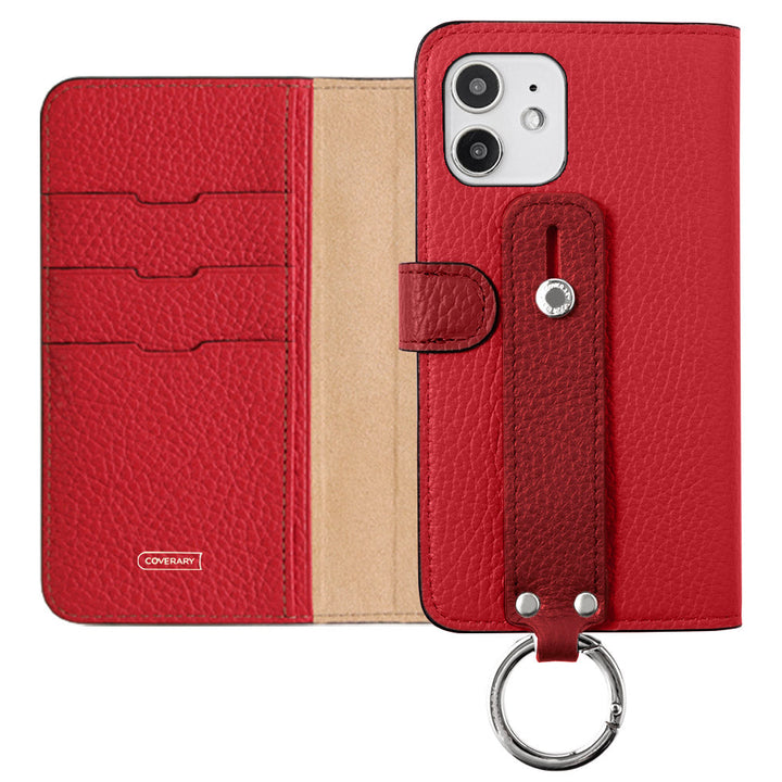 Ceinture bicolore en cuir italien grainé 32 couleurs véritable cuir avec poignée, étui portefeuille (avec ceinture) pour la série Xperia