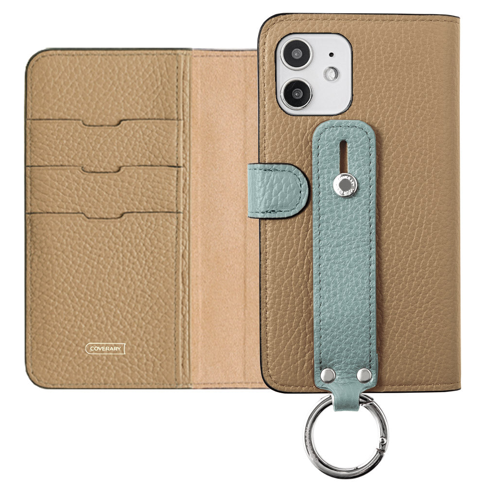 Ceinture bicolore en cuir italien grainé 32 couleurs véritable cuir avec poignée, étui portefeuille (avec ceinture) pour la série Xperia