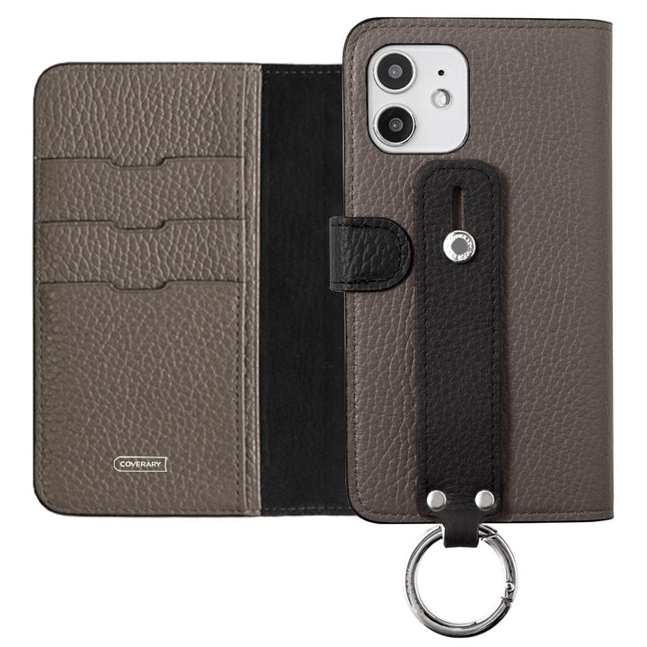 Ceinture bicolore en cuir italien grainé 32 couleurs véritable cuir avec poignée, étui portefeuille (avec ceinture) pour la série Xperia