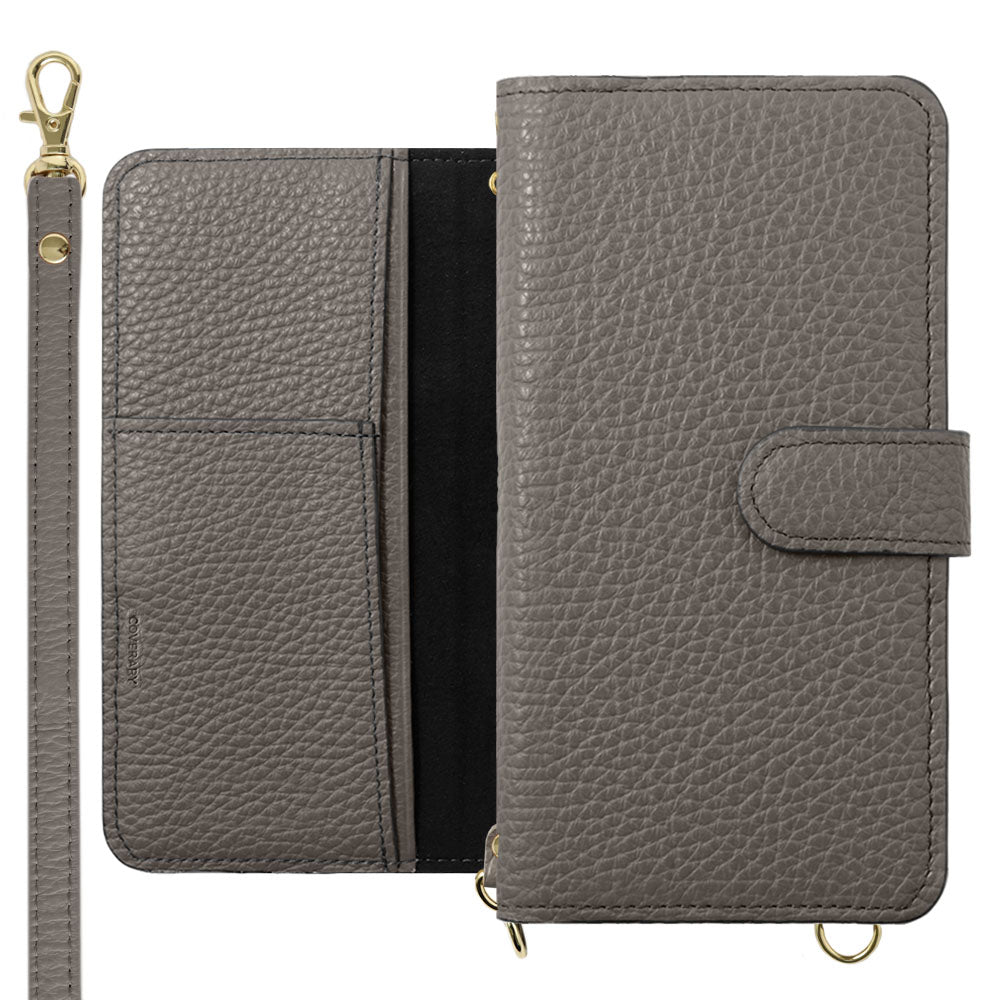 Genuine Leather Italian Shrink Leather Shoulder Strap with Stand Function Notebook-style Case (with Belt) for Google Pixel Series