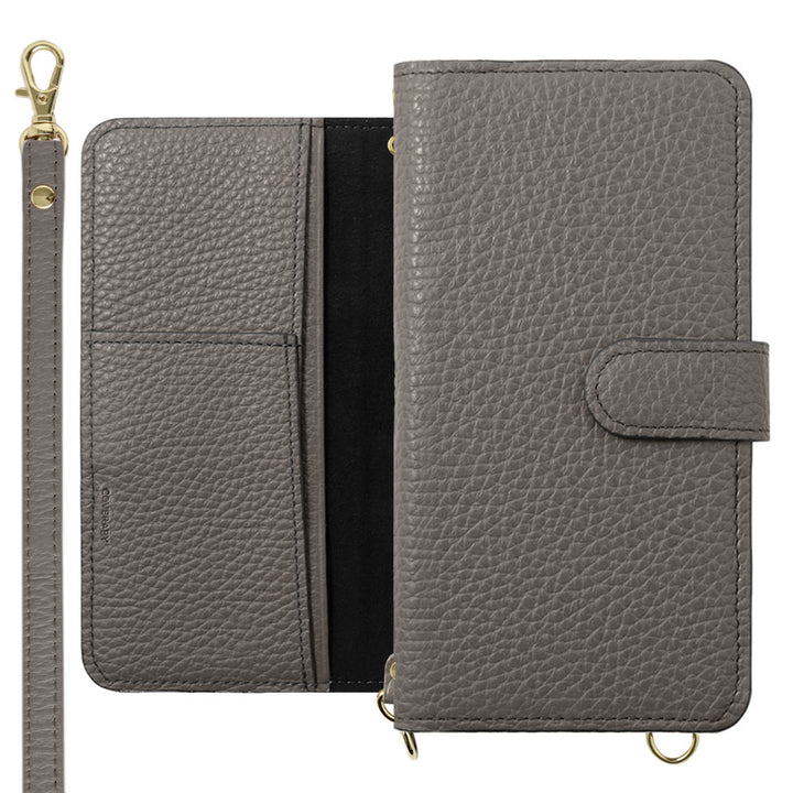 Genuine Leather Italian Shrink Leather Shoulder Strap with Stand Function Notebook-style Case (with Belt) for Google Pixel Series