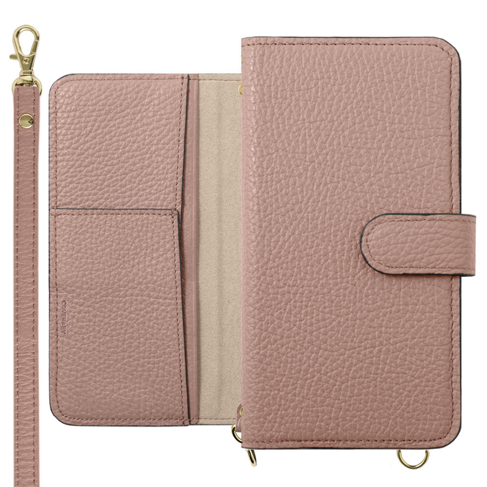 Genuine Leather Italian Shrink Leather Shoulder Strap with Stand Function Notebook-style Case (with Belt) for Google Pixel Series