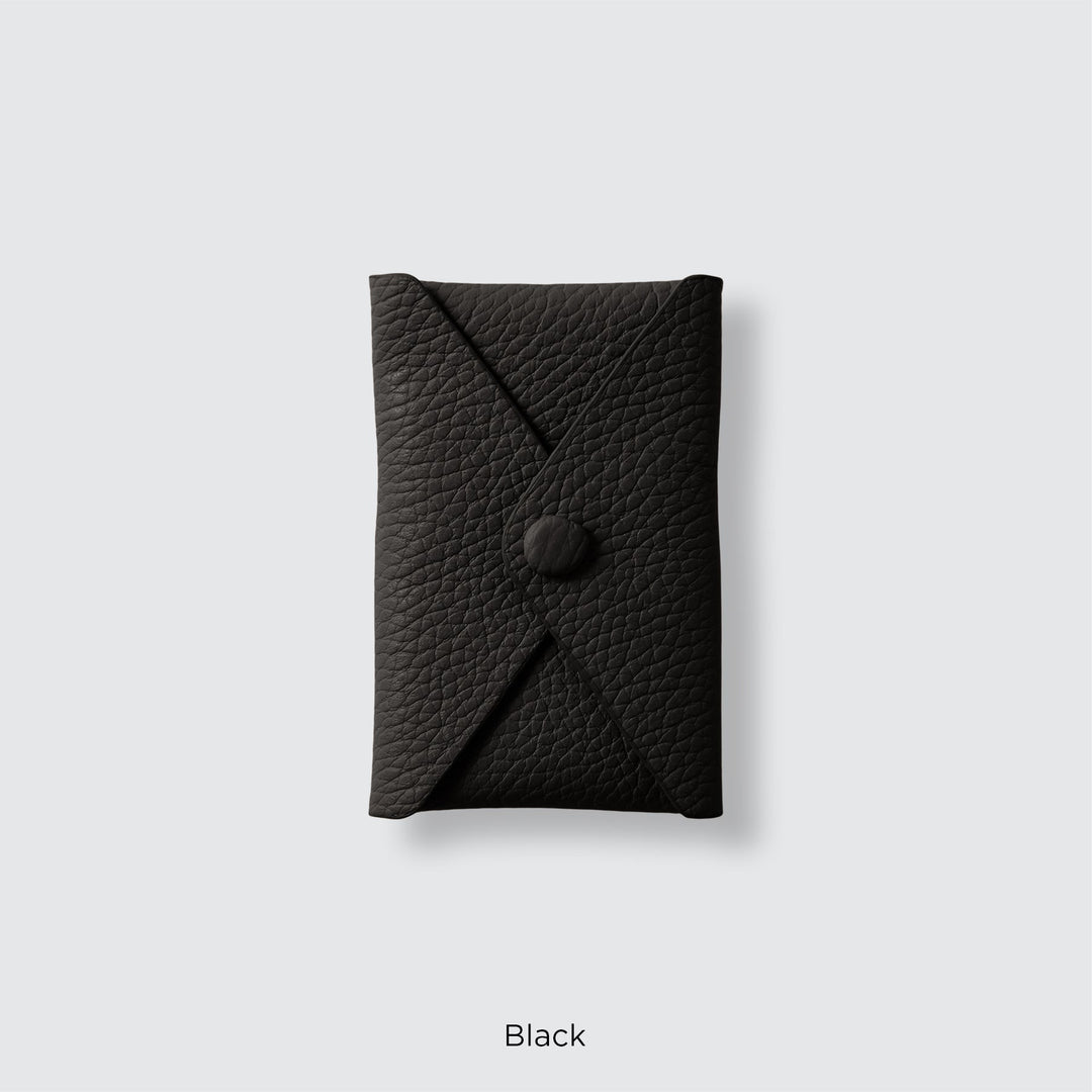 Genuine leather pocket with flap (single item) for MagSafe-compatible leather cases | 32 colors Italian shrink leather