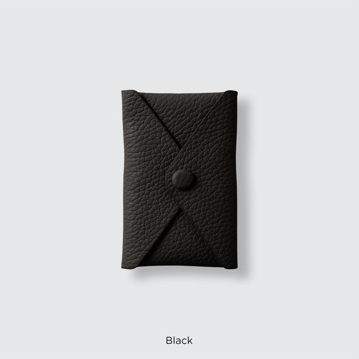Genuine leather pocket with flap (single item) for MagSafe-compatible leather cases | 32 colors Italian shrink leather