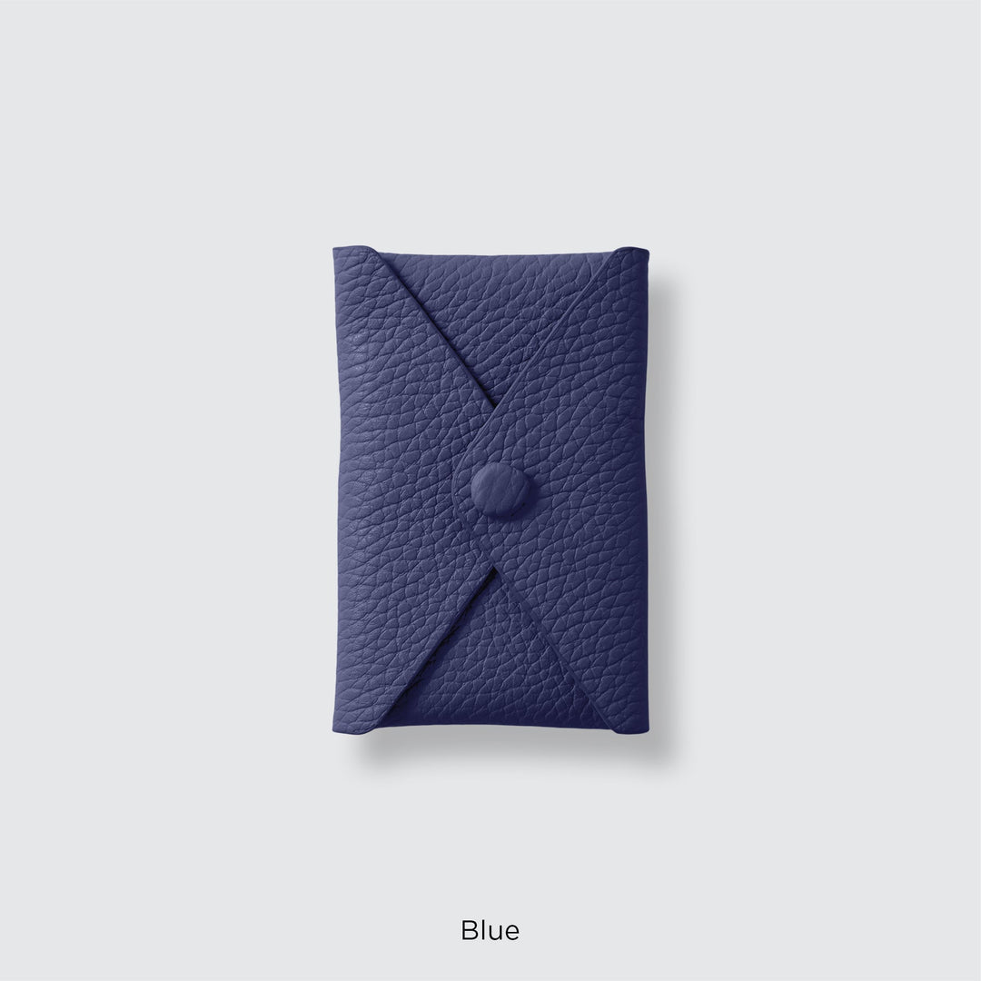 Genuine leather pocket with flap (single item) for MagSafe-compatible leather cases | 32 colors Italian shrink leather