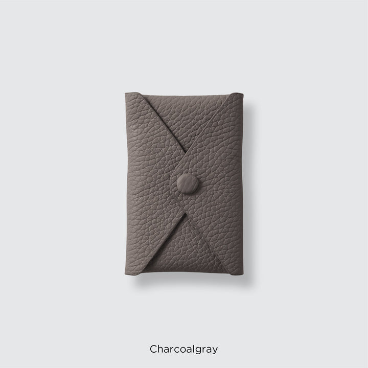 Genuine leather pocket with flap (single item) for MagSafe-compatible leather cases | 32 colors Italian shrink leather