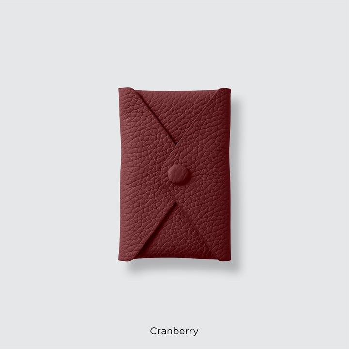 Genuine leather pocket with flap (single item) for MagSafe-compatible leather cases | 32 colors Italian shrink leather