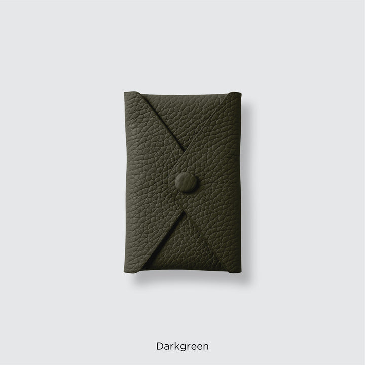Genuine leather pocket with flap (single item) for MagSafe-compatible leather cases | 32 colors Italian shrink leather