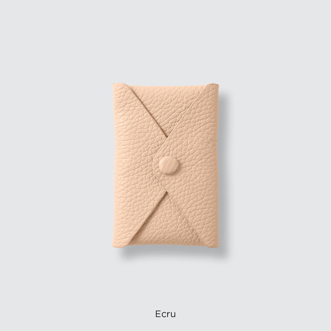 Genuine leather pocket with flap (single item) for MagSafe-compatible leather cases | 32 colors Italian shrink leather