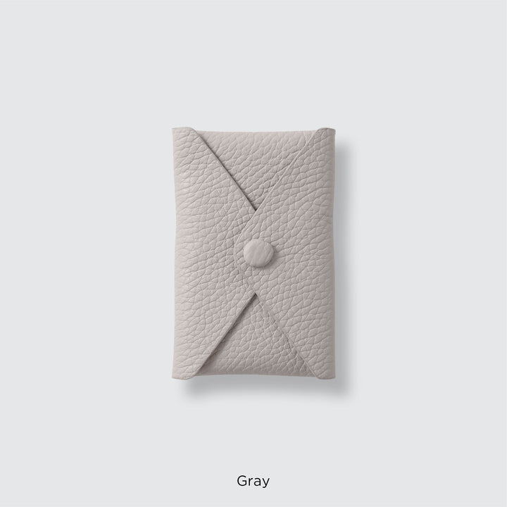 Genuine leather pocket with flap (single item) for MagSafe-compatible leather cases | 32 colors Italian shrink leather