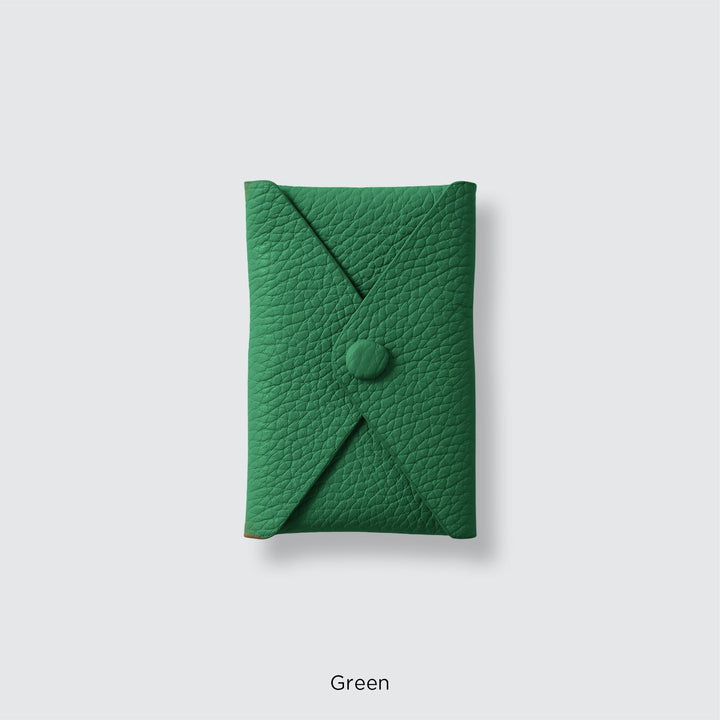 Genuine leather pocket with flap (single item) for MagSafe-compatible leather cases | 32 colors Italian shrink leather