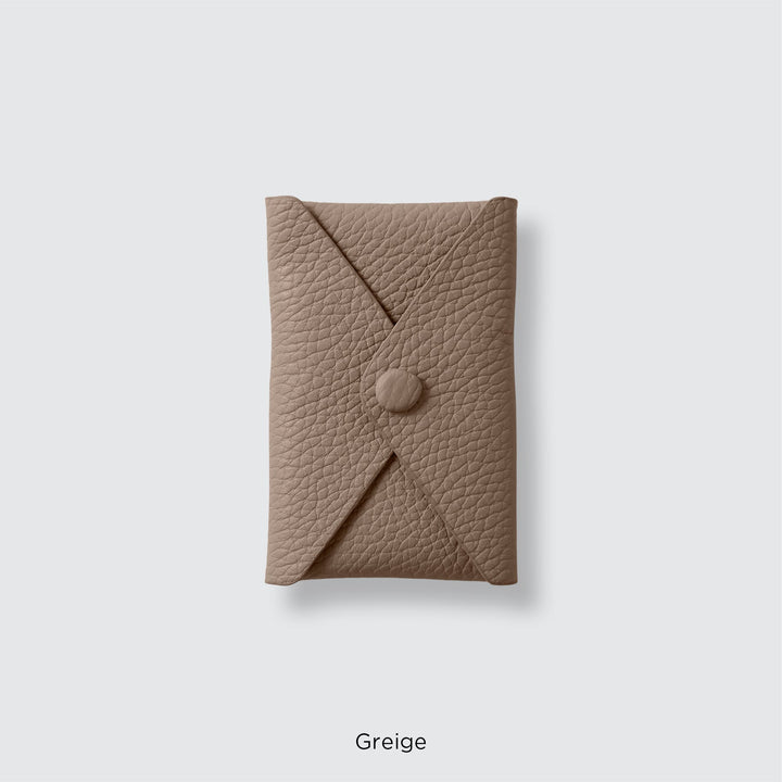 Genuine leather pocket with flap (single item) for MagSafe-compatible leather cases | 32 colors Italian shrink leather