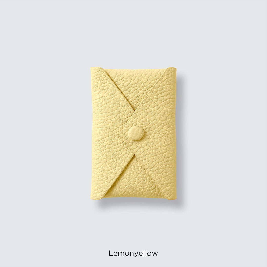 Genuine leather pocket with flap (single item) for MagSafe-compatible leather cases | 32 colors Italian shrink leather