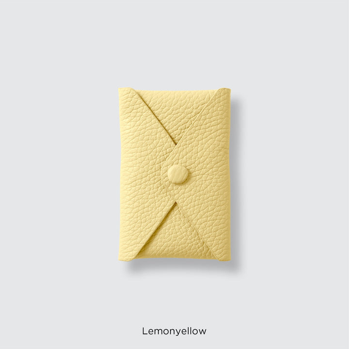 Genuine leather pocket with flap (single item) for MagSafe-compatible leather cases | 32 colors Italian shrink leather