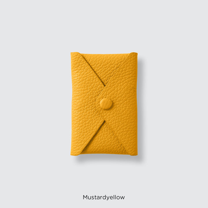 Genuine leather pocket with flap (single item) for MagSafe-compatible leather cases | 32 colors Italian shrink leather