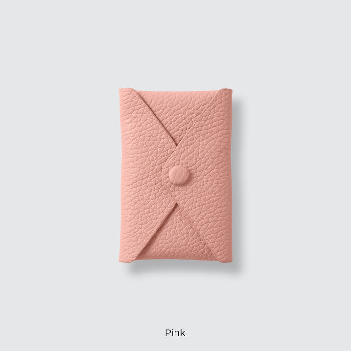 Genuine leather pocket with flap (single item) for MagSafe-compatible leather cases | 32 colors Italian shrink leather