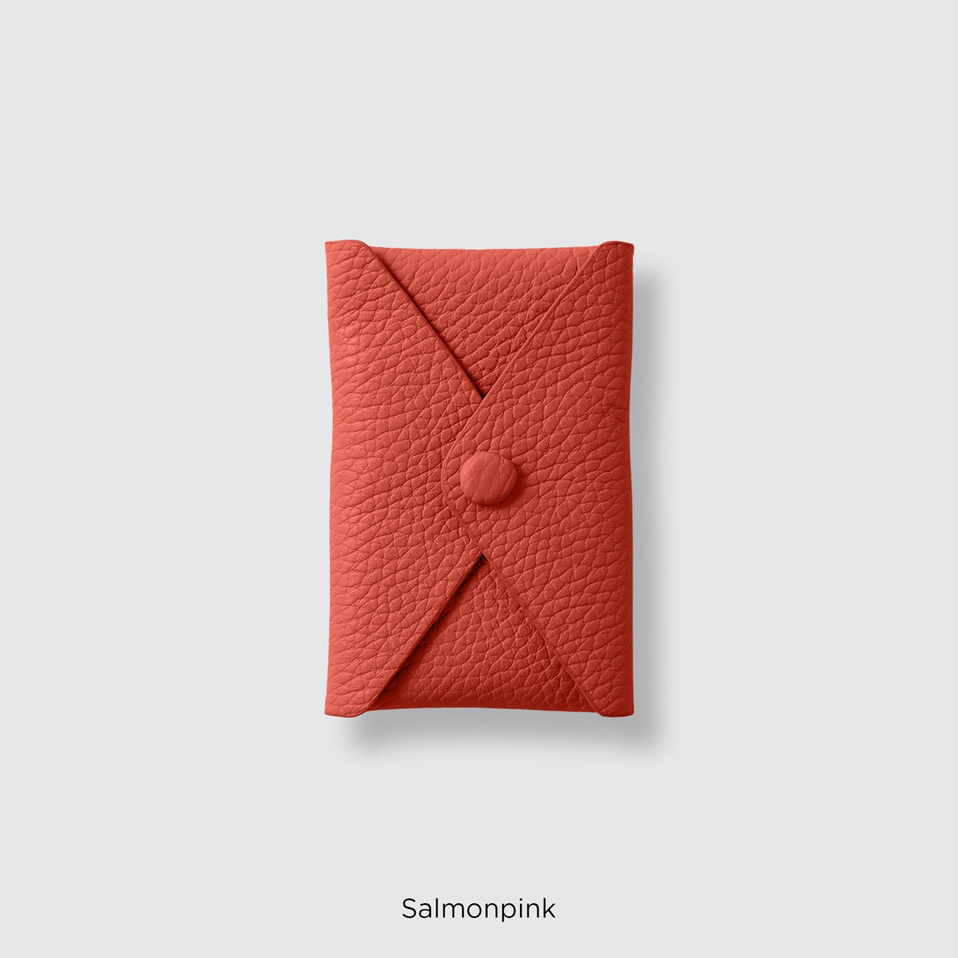 Genuine leather pocket with flap (single item) for MagSafe-compatible leather cases | 32 colors Italian shrink leather
