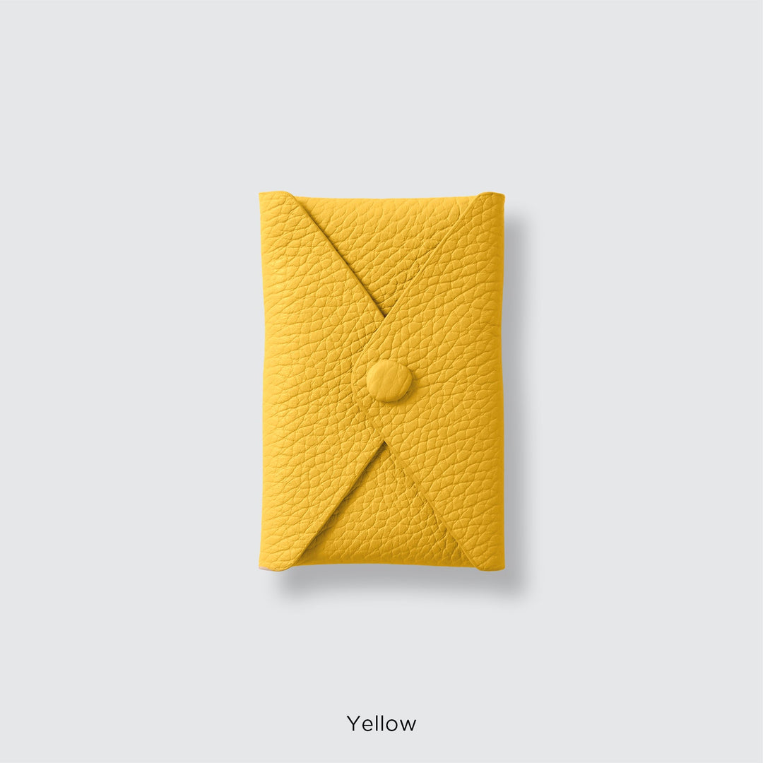Genuine leather pocket with flap (single item) for MagSafe-compatible leather cases | 32 colors Italian shrink leather