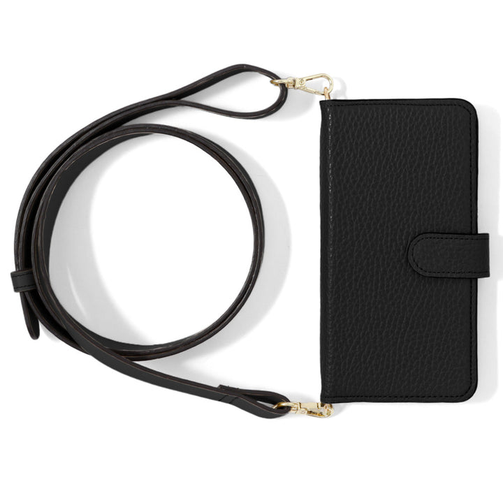 Genuine leather 32 colors Italian shrink leather wide shoulder strap included notebook-style case (with belt) Galaxy series