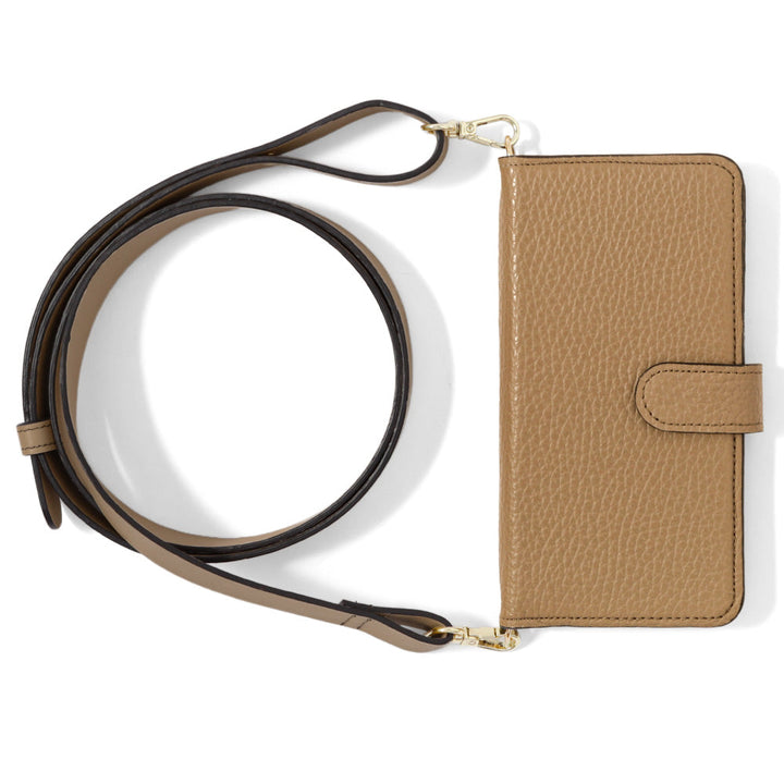 Genuine leather 32 colors Italian shrink leather wide shoulder strap included notebook-style case (with belt) Galaxy series