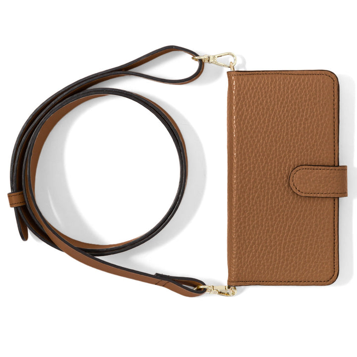 Genuine leather 32 colors Italian shrink leather wide shoulder strap included notebook-style case (with belt) Galaxy series