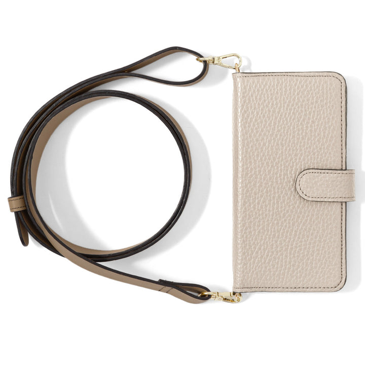 Genuine leather 32 colors Italian shrink leather wide shoulder strap included notebook-style case (with belt) Galaxy series