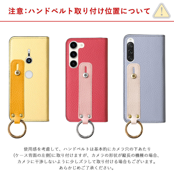 本革 32色 イタリアンシュリンクレザー バイカラー ハンドベルト付き 手帳型ケース Google Pixelシリーズ