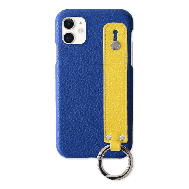 Self-designed hand belt back case genuine leather 32 colors Italian shrink leather