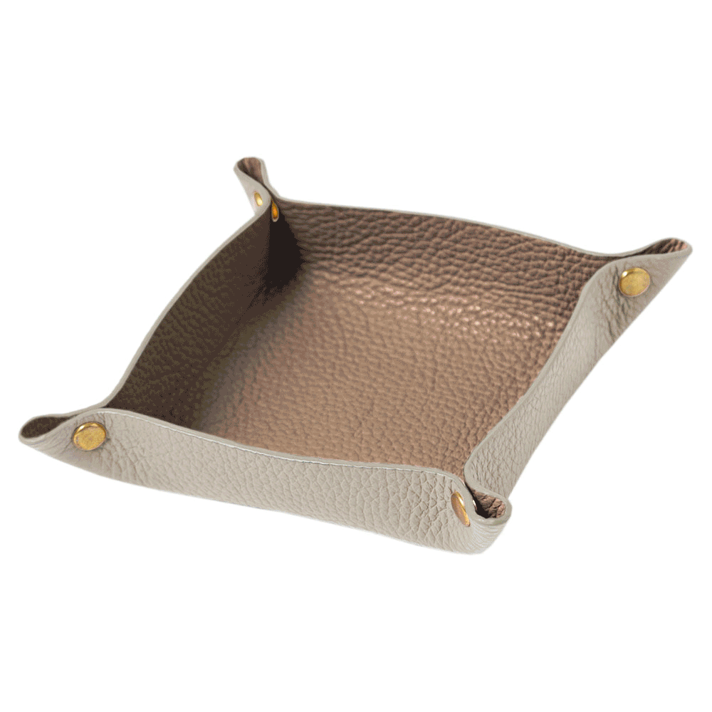 Self-designed leather tray genuine leather 32 colors Italian shrink leather