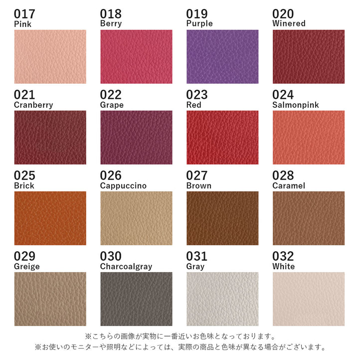 Genuine leather 32 colors Italian shrink leather heart-shaped pouch & shoulder strap included back case