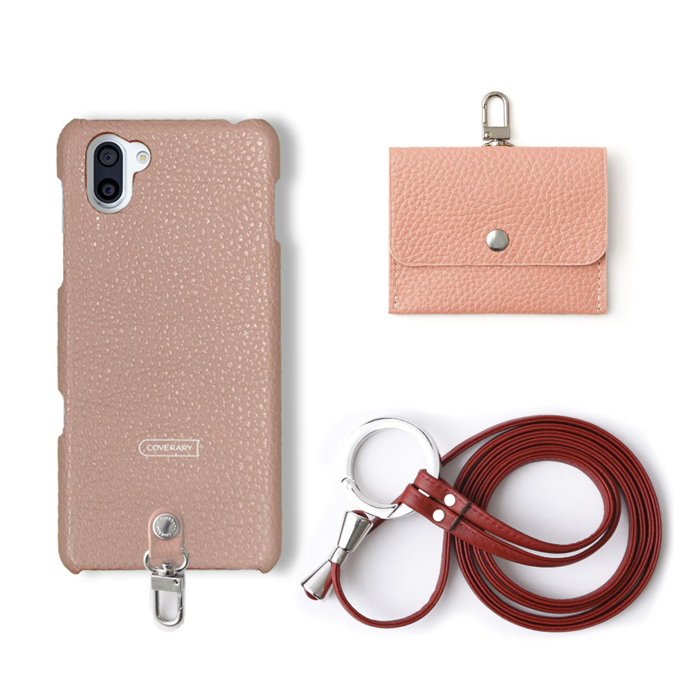 Genuine leather Italian shrink leather 3-piece set A with earphone case & ring shoulder strap back case for Google Pixel series