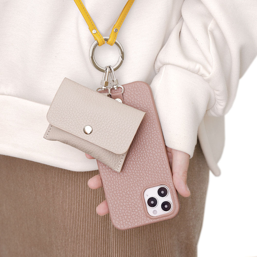 Genuine leather Italian shrink leather 3-piece set A with earphone case & ring shoulder strap back case for Google Pixel series