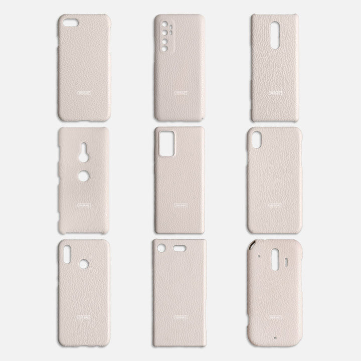 本革 イタリアンシュリンクレザー 3点セットA イヤホンケース&リングショルダーストラップ付き 背面ケース Xperiaシリーズ