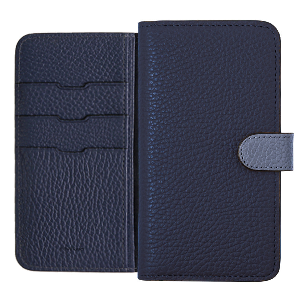 本革 32色 イタリアンシュリンクレザー ベルトバイカラー 手帳型ケース（ベルトあり）Galaxyシリーズ