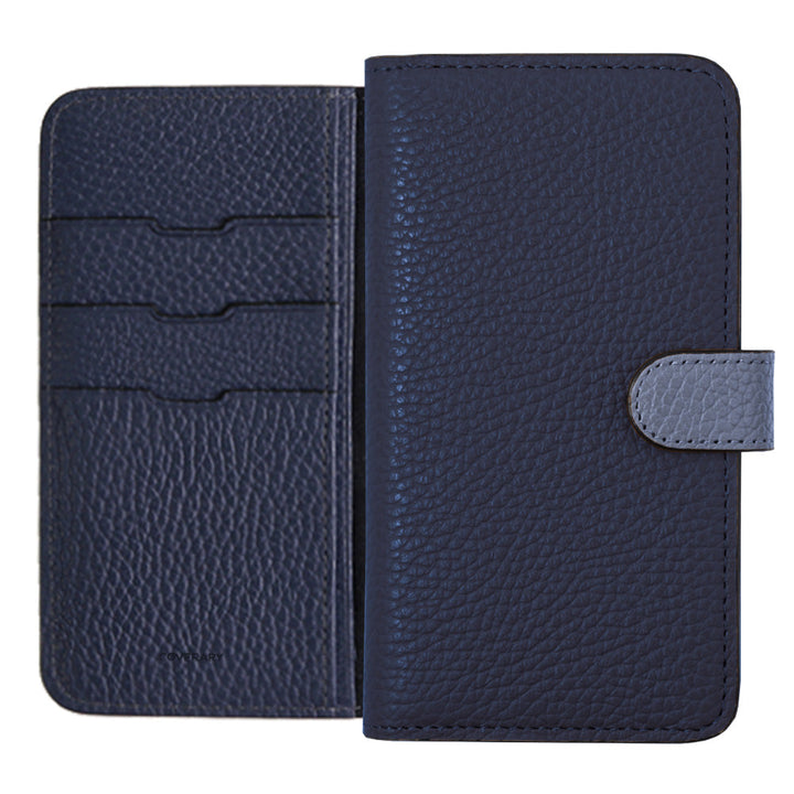 本革 32色 イタリアンシュリンクレザー ベルトバイカラー 手帳型ケース（ベルトあり）Galaxyシリーズ