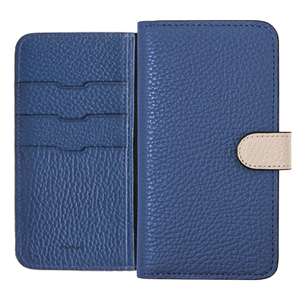 本革 32色 イタリアンシュリンクレザー ベルトバイカラー 手帳型ケース（ベルトあり）Galaxyシリーズ