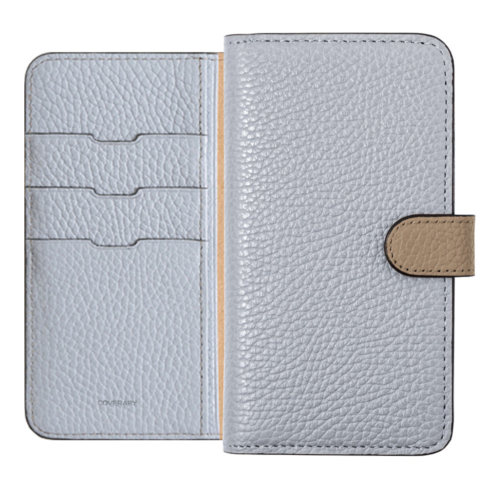 本革 32色 イタリアンシュリンクレザー ベルトバイカラー 手帳型ケース（ベルトあり）Galaxyシリーズ