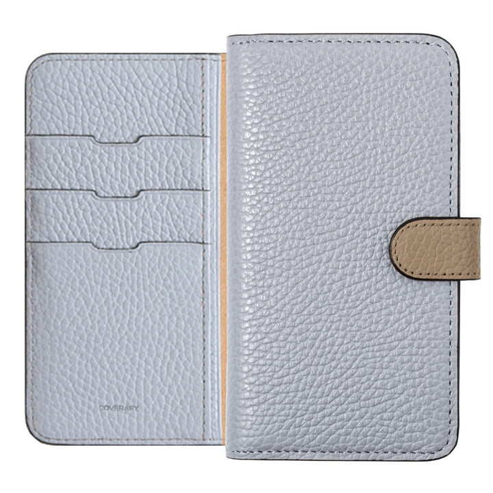 本革 32色 イタリアンシュリンクレザー ベルトバイカラー 手帳型ケース（ベルトあり）Galaxyシリーズ