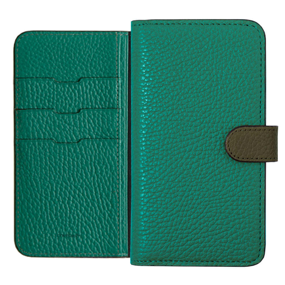 本革 32色 イタリアンシュリンクレザー ベルトバイカラー 手帳型ケース（ベルトあり）Galaxyシリーズ