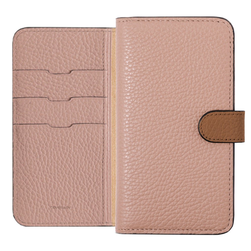 本革 32色 イタリアンシュリンクレザー ベルトバイカラー 手帳型ケース（ベルトあり）Galaxyシリーズ