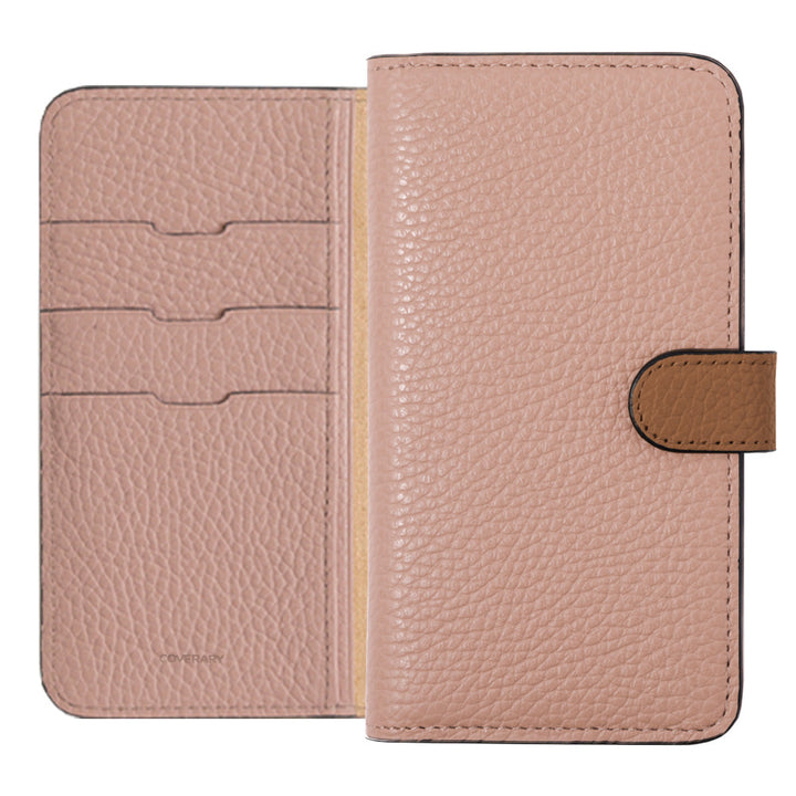 本革 32色 イタリアンシュリンクレザー ベルトバイカラー 手帳型ケース（ベルトあり）Galaxyシリーズ