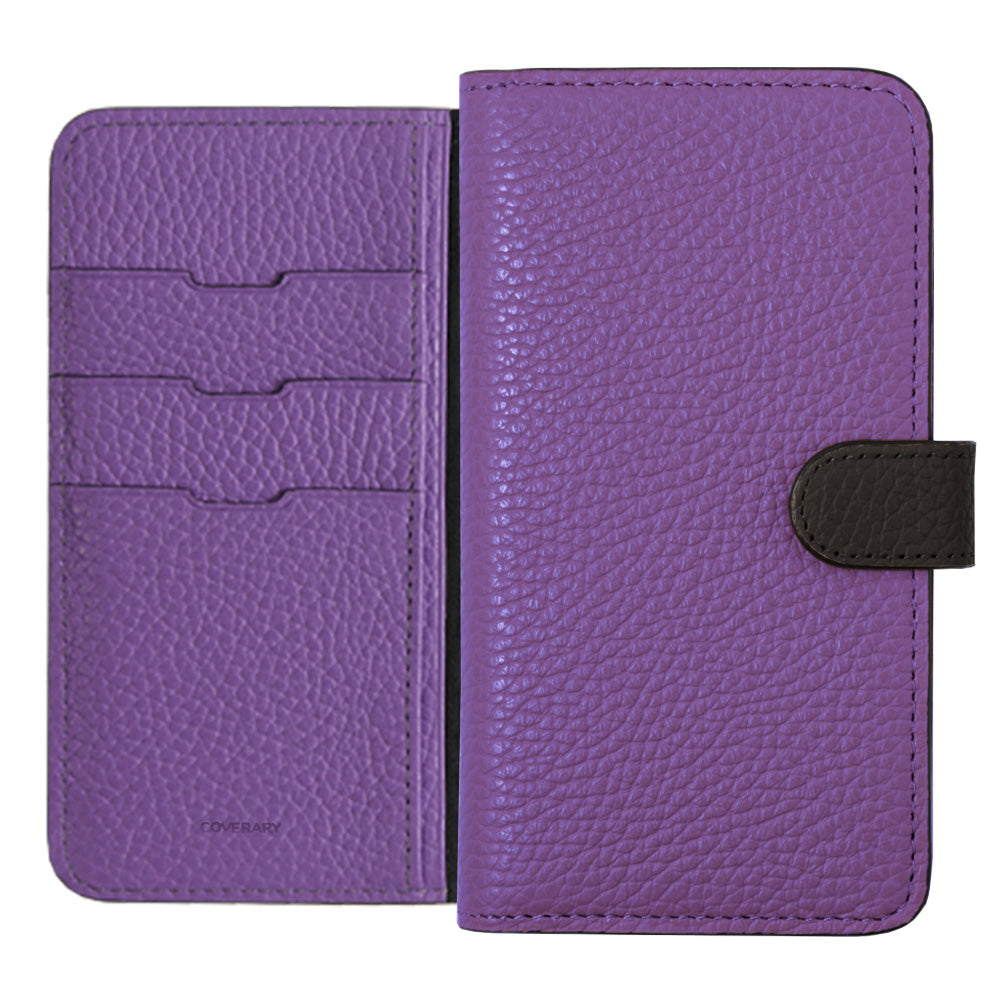 本革 32色 イタリアンシュリンクレザー ベルトバイカラー 手帳型ケース（ベルトあり）Galaxyシリーズ