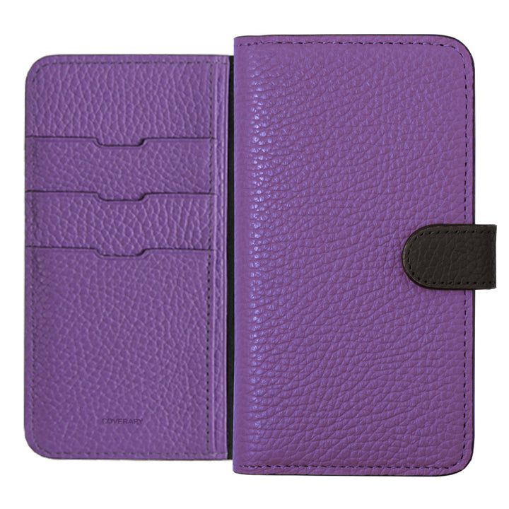 本革 32色 イタリアンシュリンクレザー ベルトバイカラー 手帳型ケース（ベルトあり）Galaxyシリーズ