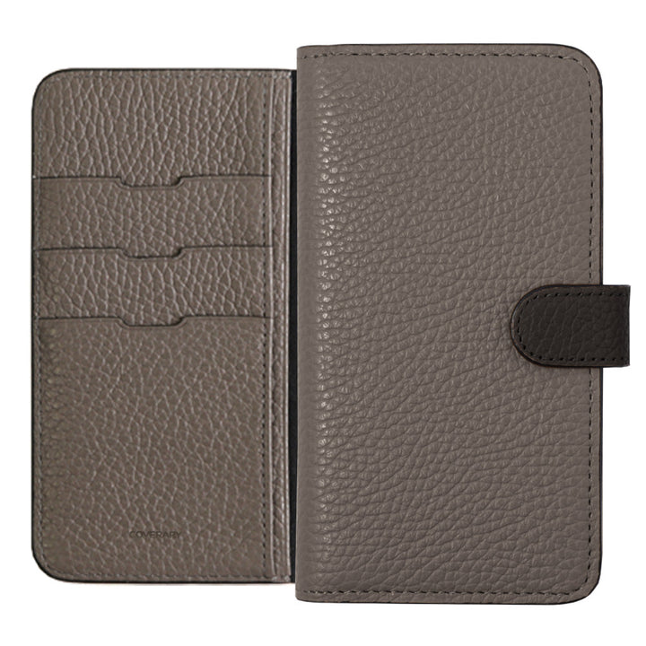 本革 32色 イタリアンシュリンクレザー ベルトバイカラー 手帳型ケース（ベルトあり）Galaxyシリーズ