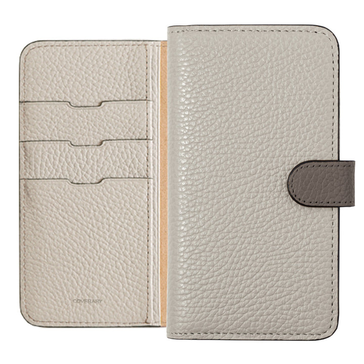 本革 32色 イタリアンシュリンクレザー ベルトバイカラー 手帳型ケース（ベルトあり）Galaxyシリーズ