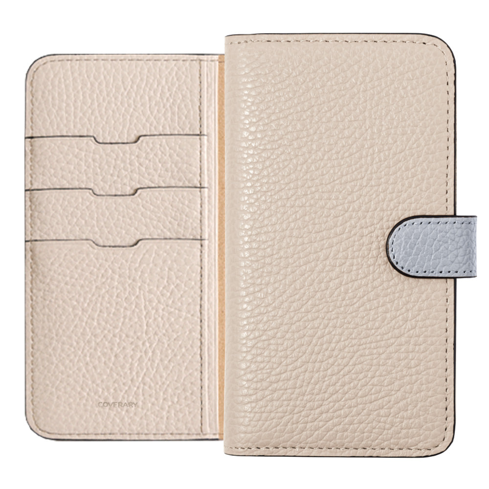 本革 32色 イタリアンシュリンクレザー ベルトバイカラー 手帳型ケース（ベルトあり）Galaxyシリーズ